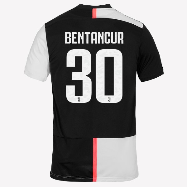 Camiseta Juventus NO.30 Bentancur Primera equipación 2019-2020 Blanco Negro